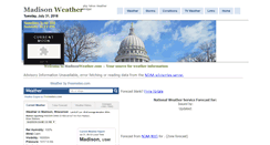Desktop Screenshot of madisonweather.com