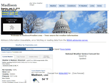 Tablet Screenshot of madisonweather.com